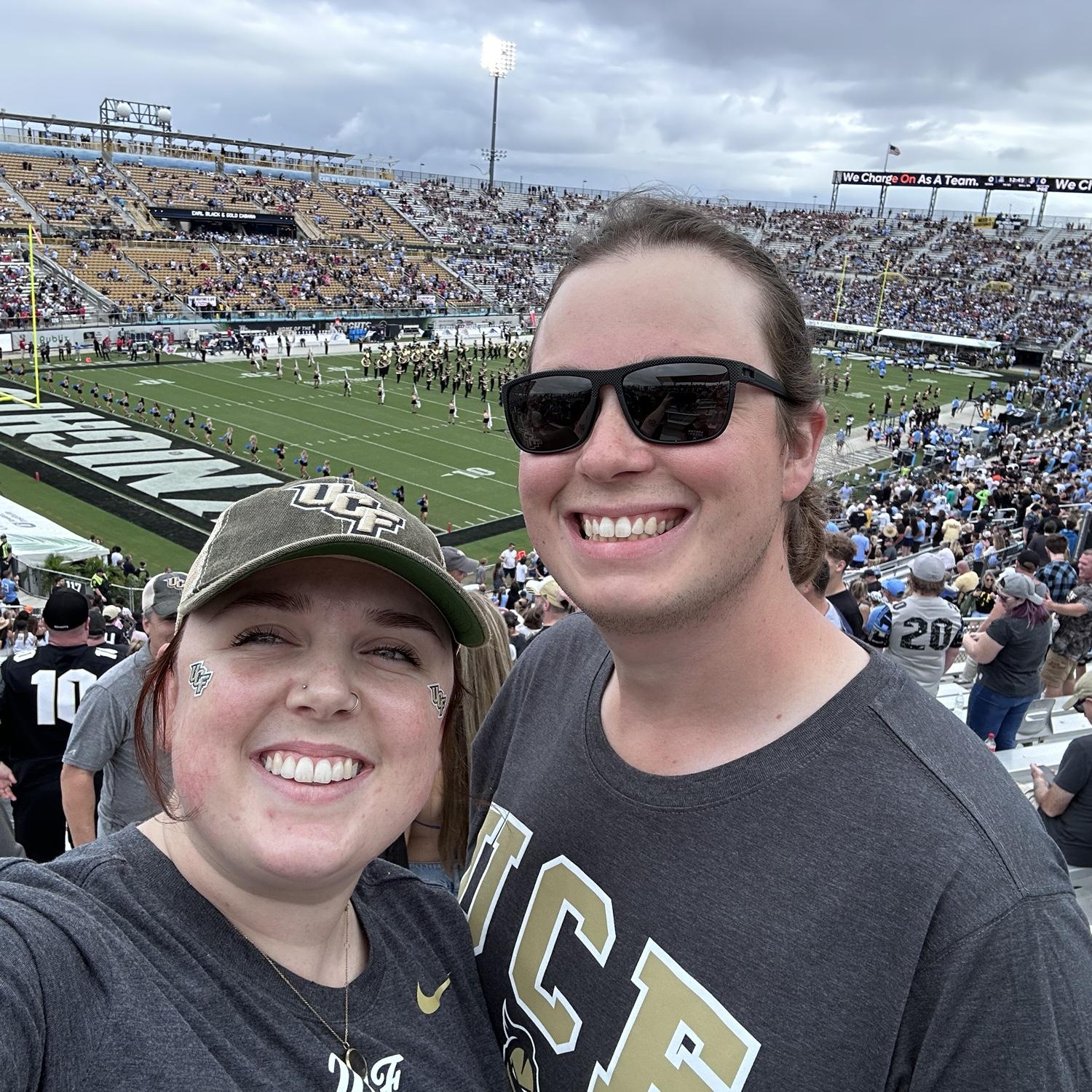 Alex’s first UCF game GO KNIGHTS!
