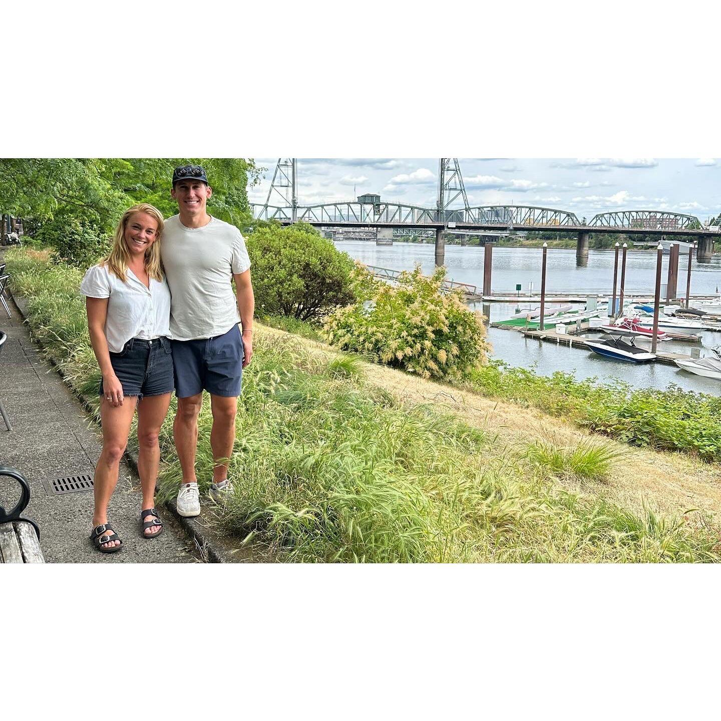 Lauren visiting Portland for Brian's 2 month work trip