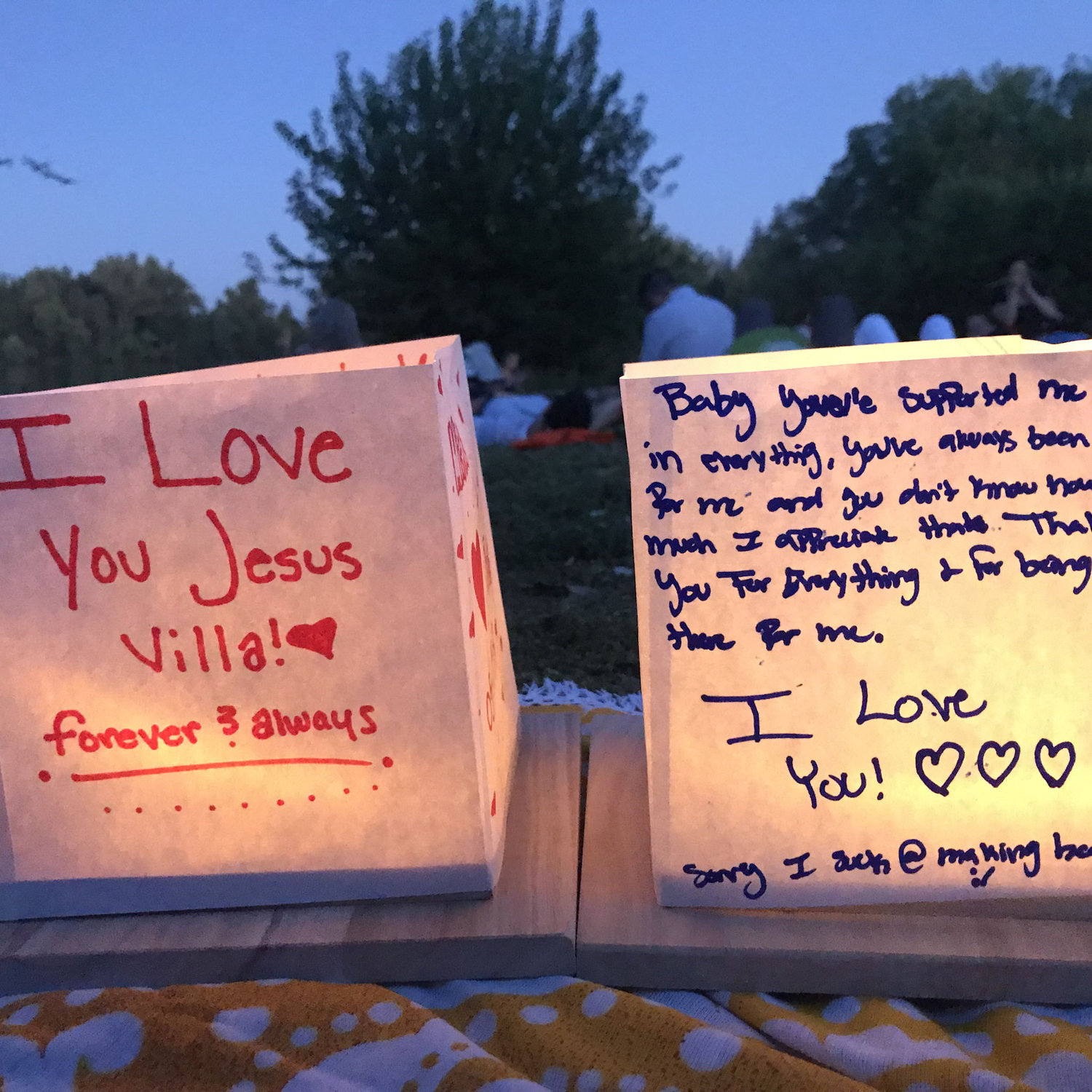 The day we said "I love you".