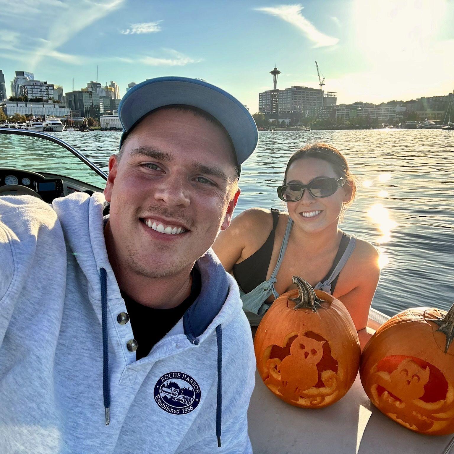 Carving pumpkins on SUGAR!