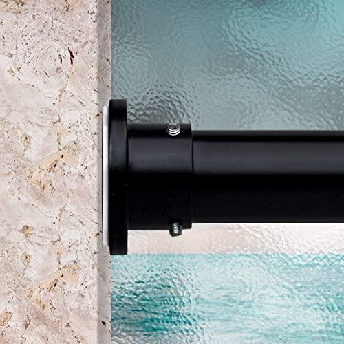 RoomDividersNow Premium Tension Curtain Rod, 28in-50in (Black)