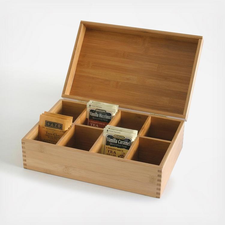 Lipper, Bamboo 8-Section Tea Box - Zola