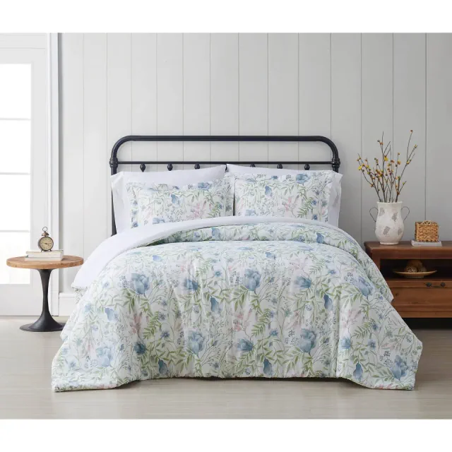 King 3pc Field Floral Comforter Set - Cottage Classics