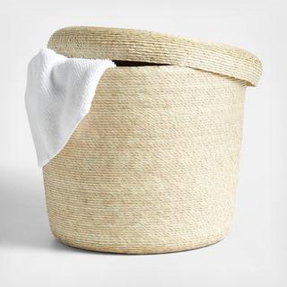 Palmera Woven Bin with Lid