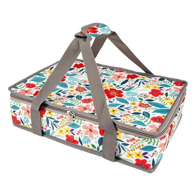 Casserole Carrier For Hot or Cold Food,Casserole Carrier,Pie Carrier,Casserole Dish With Lid and Carrying Case,Insulated Food Warmer Bag For Party/Picnic.Keep Food Warm Pioneer Woman Dishes Carrier