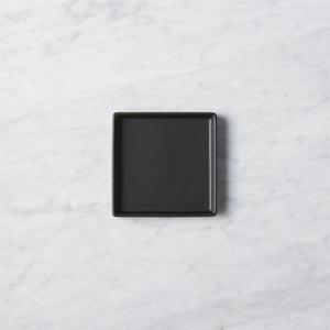 bento matte black appetizer plate