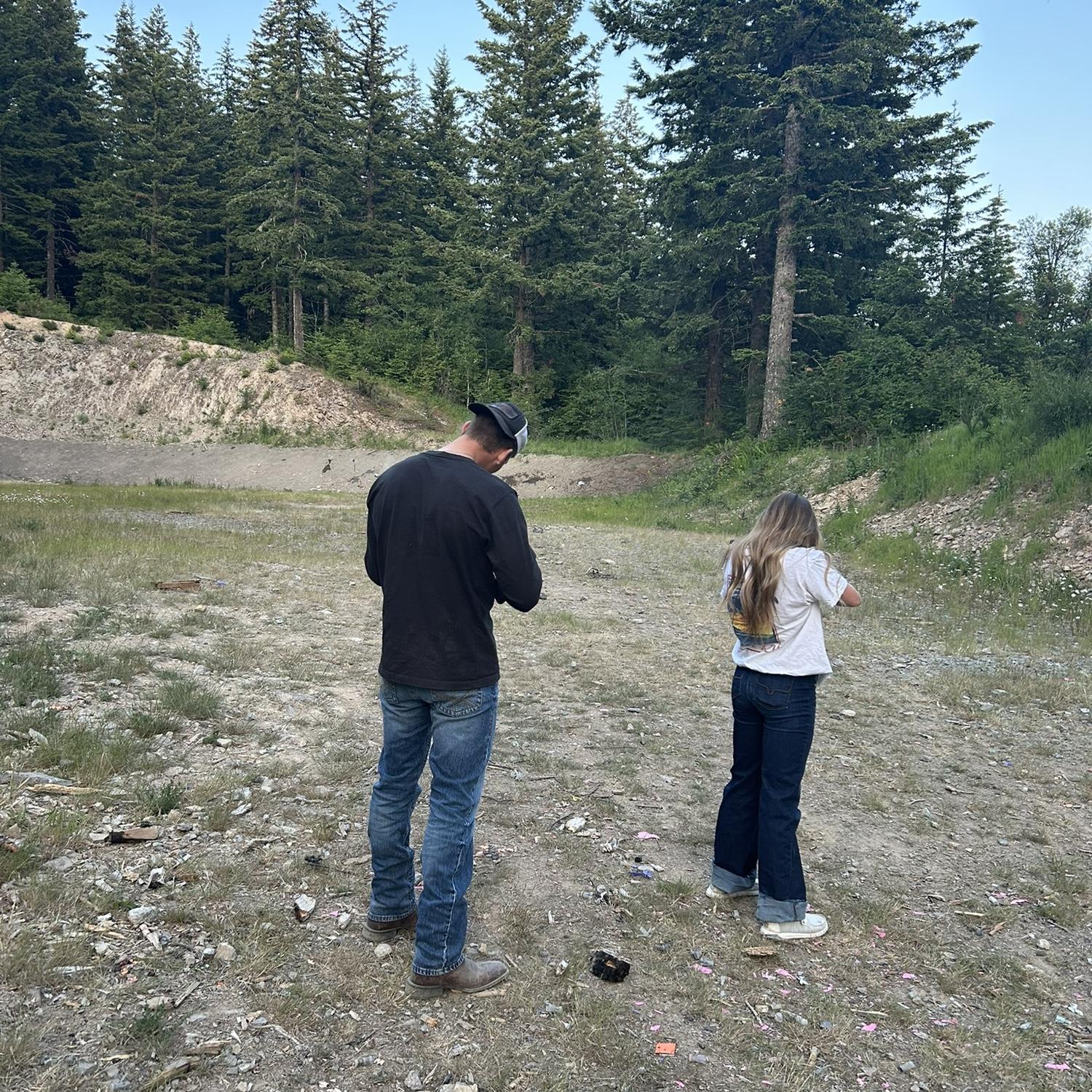 Shooting guns