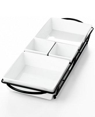 Whiteware Serveware 5pc Rectangular Server, Created for Macy's