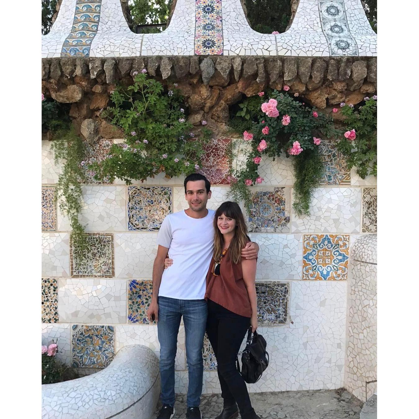 The "Instagram Wall" at Park Guell, Barcelona 2017
