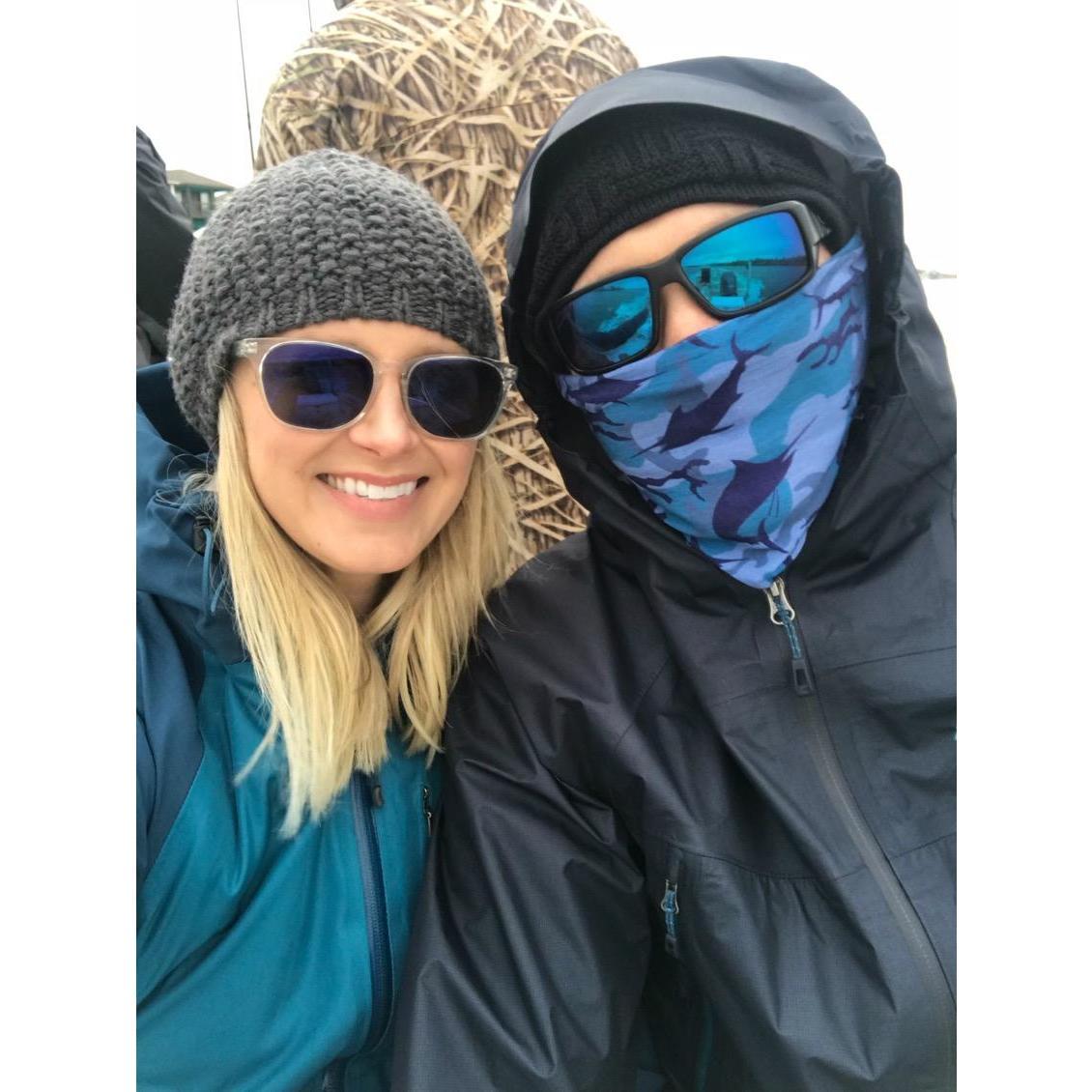 Winter fishing trip
