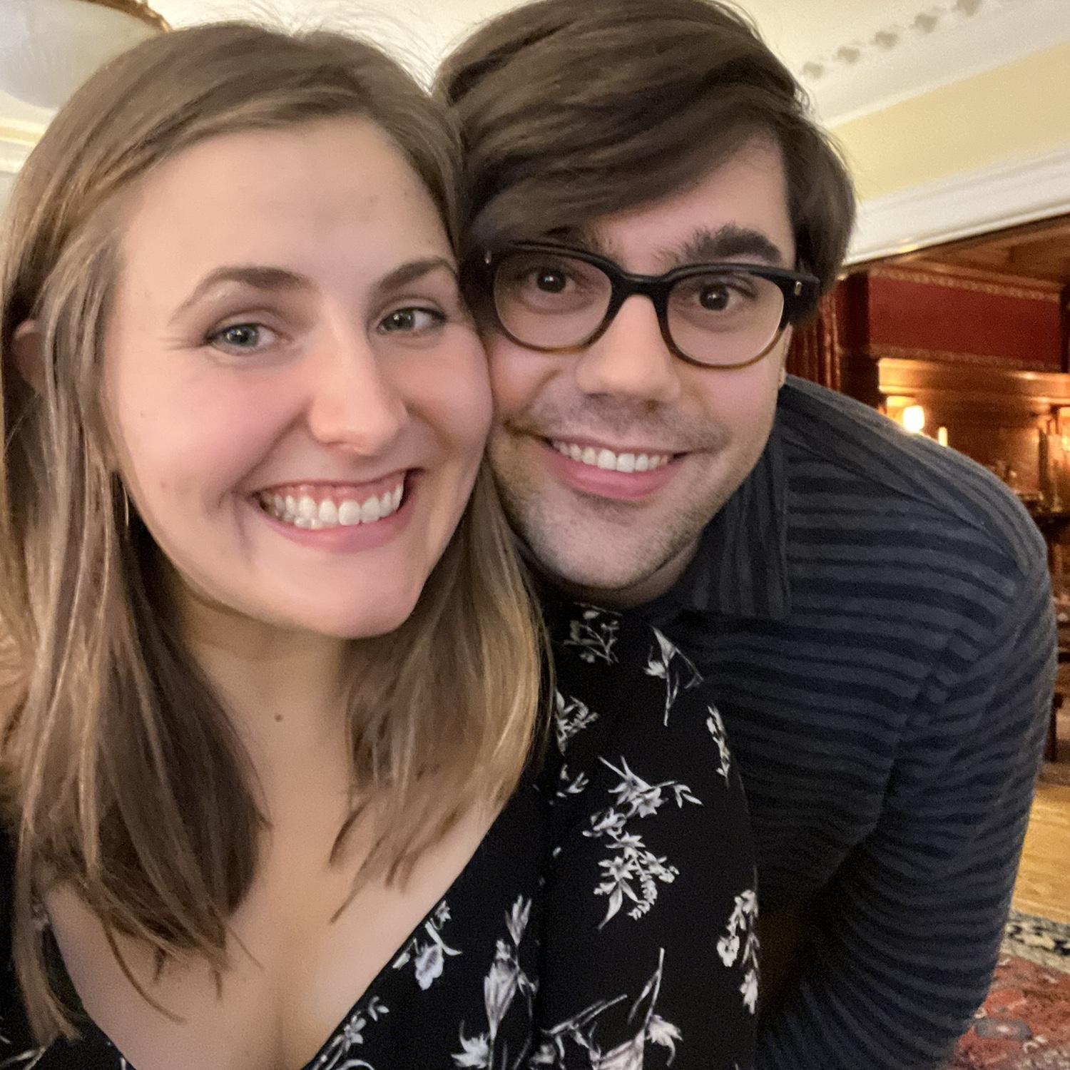 Second Thanksgiving together 2023 at Henry’s parents’ home in New York City. Sent this selfie to Audrey’s grandpa.