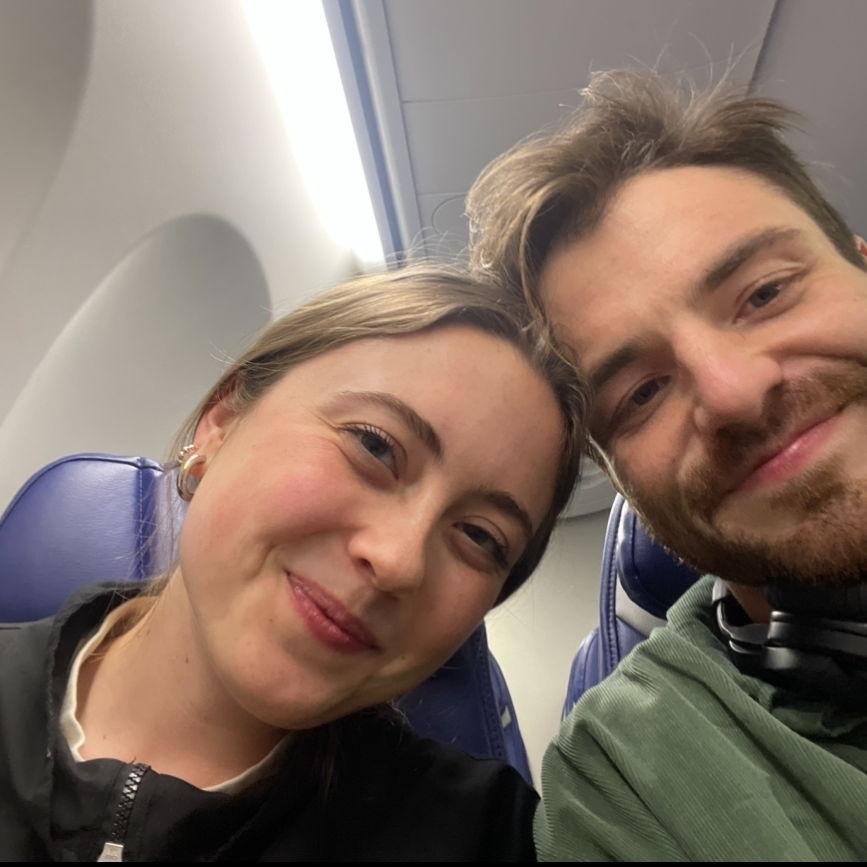 Helping Emma get over her fear of flying (send your prayers and sleeping pills for the honeymoon)