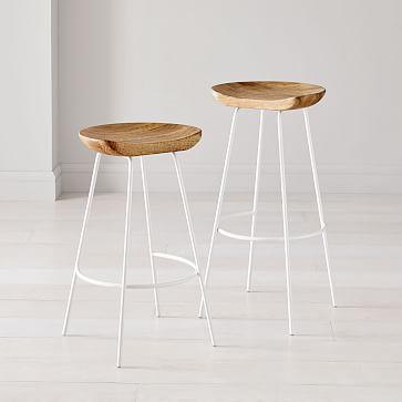 Alden Bar & Counter Stools - White