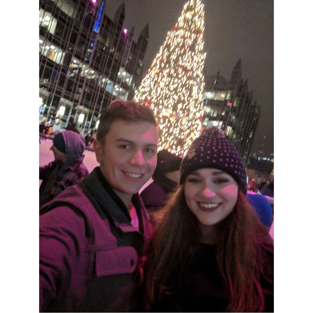 Our first date, that we didn't call a date at the time was Pittsburgh's Light Up Night!