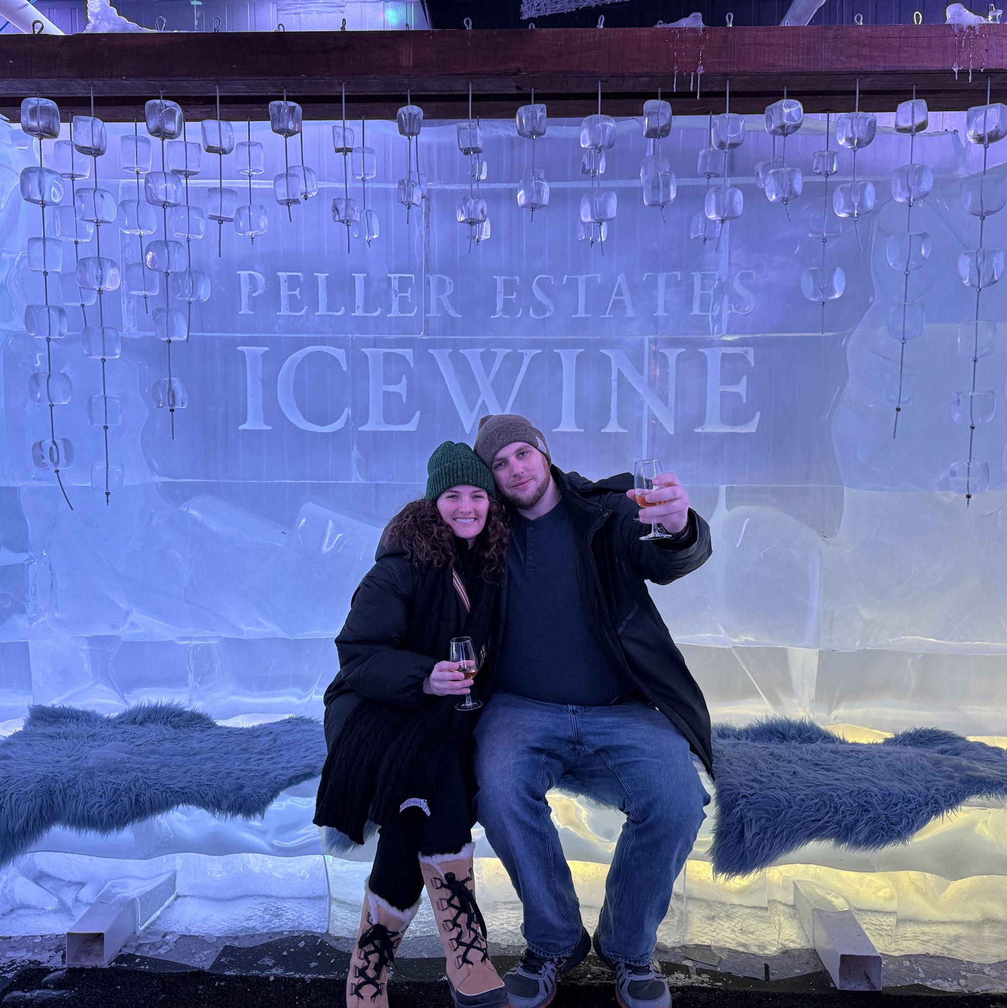 Trying ice wine in Canada