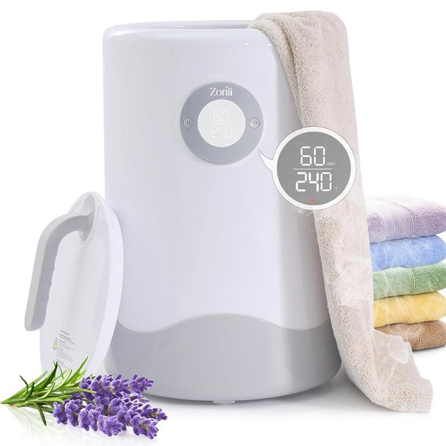 ZonLi Towel Warmer, Large Towel Warmers for Bathroom, Luxury Hot Towel Warmer for Spa, with Auto Shut-Off, Adjustable Timer, 20L Bucket Fits 2 Oversized Towels, Blankets, Swaddle