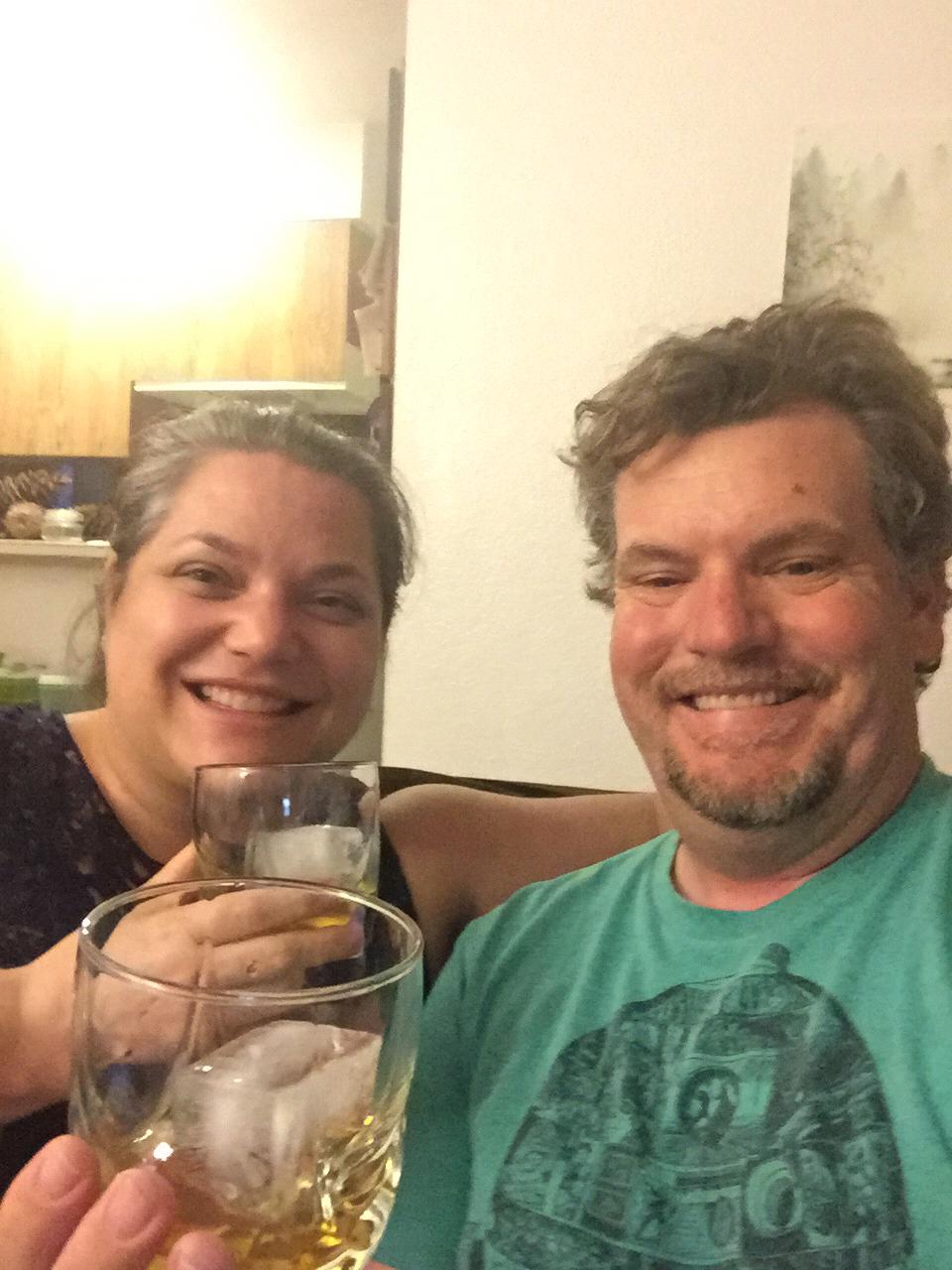 2020: Celebrating the purchase of our first home! And, check out the stunning 6-mo quarantine hair styles.
