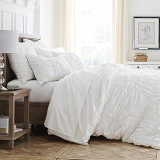 Ruched 3-Piece Duvet Set