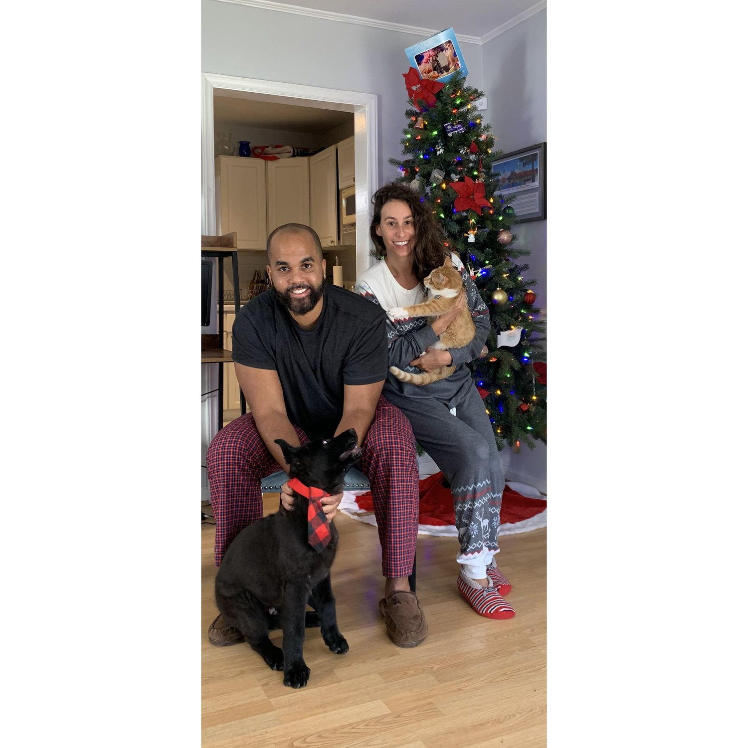 Our best attempt at our first family photo