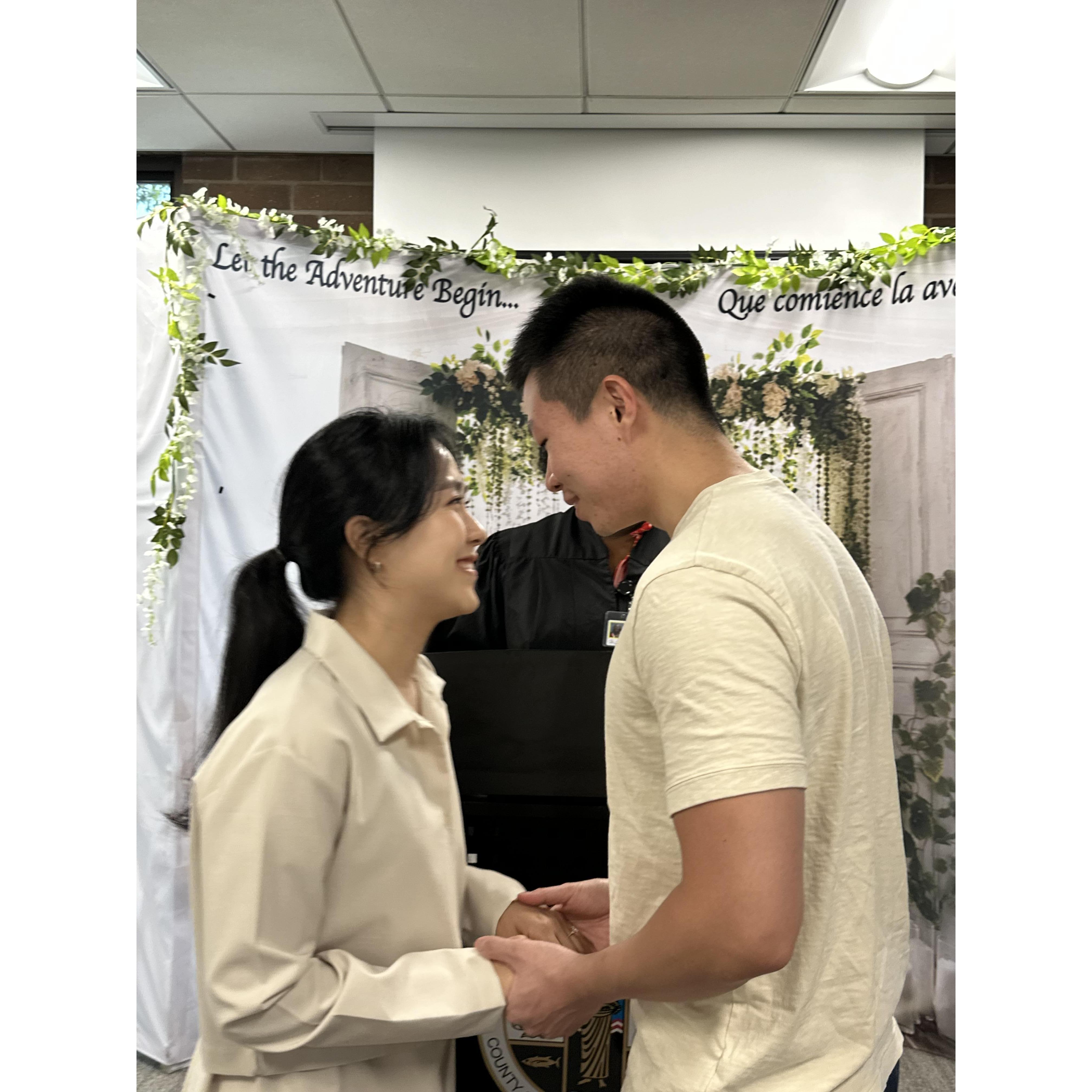 September 2024 - our civil ceremony!