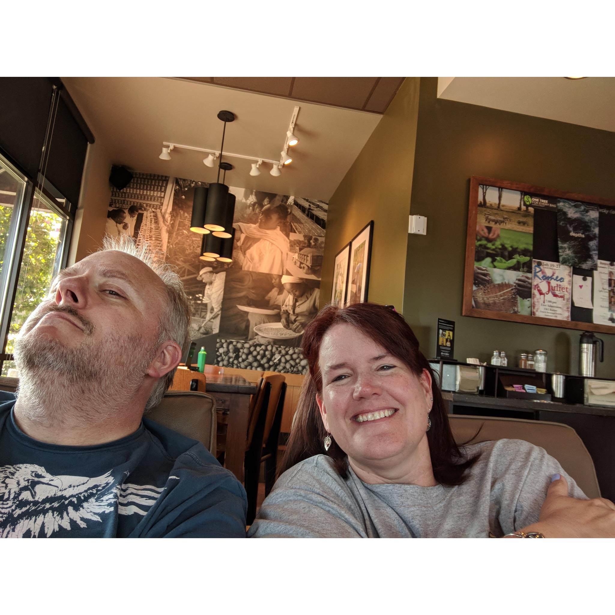 July 4th-Starbucks, just outside Lexington, KY