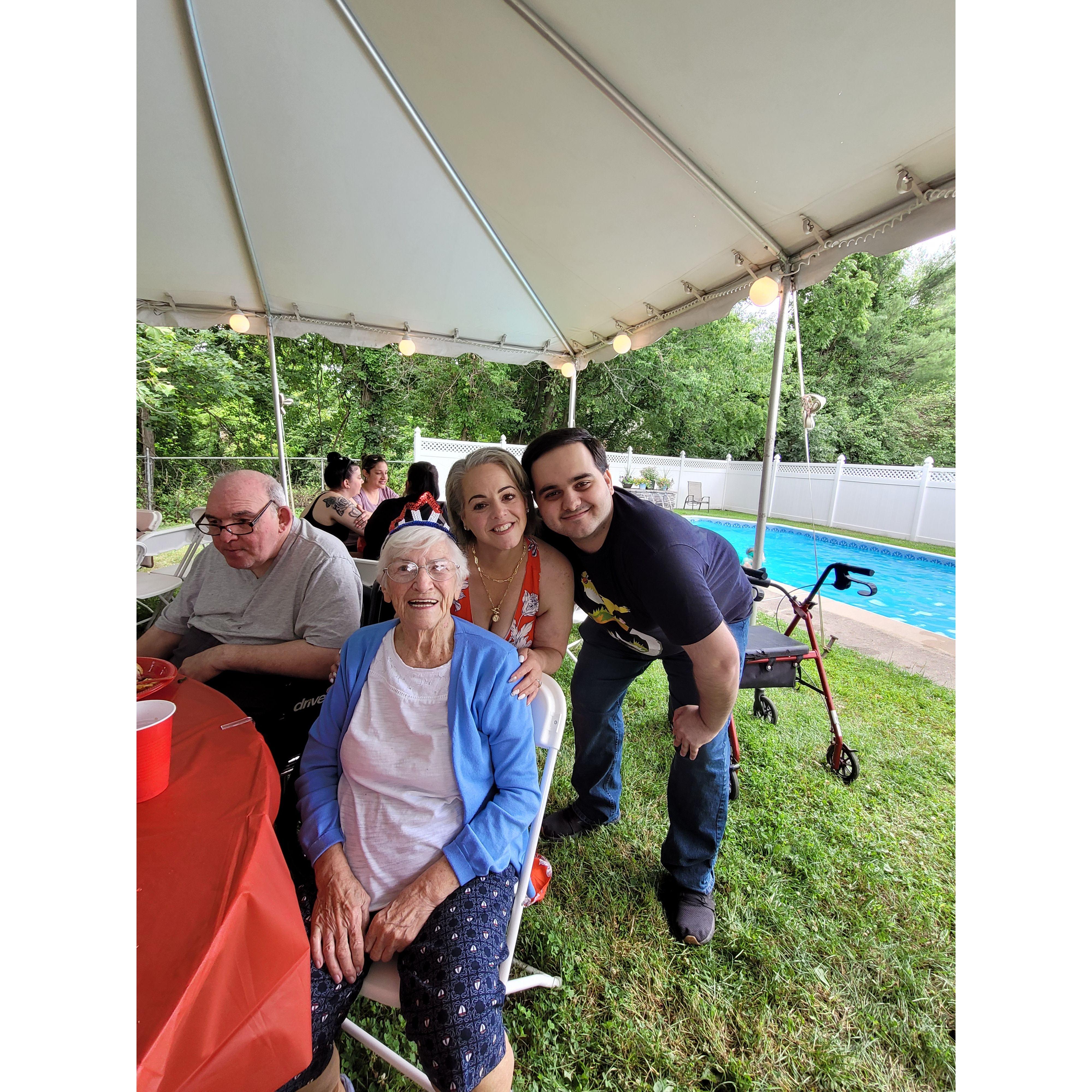 Jacqueline, her son Anthony, and Jacquelines Grandmother