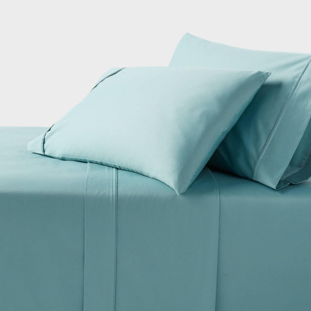 California King 400 Thread Count Performance Sheet Set Light Teal - Threshold™