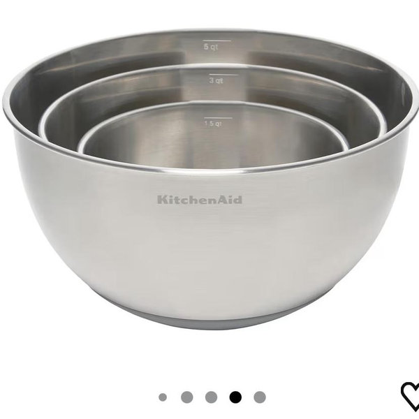 KitchenAid Stainless Steel Mixing Bowls, Set Of 3