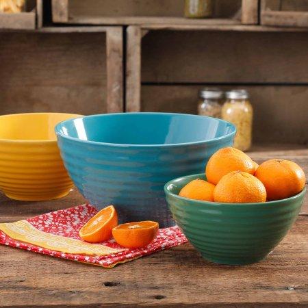 The Pioneer Woman Flea Market 3-Piece Mixing Bowl Set
