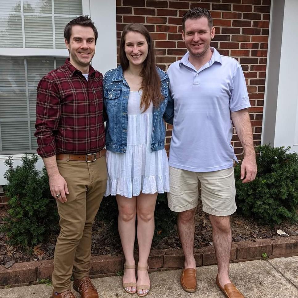 Patrick with ushers Mary and Mike