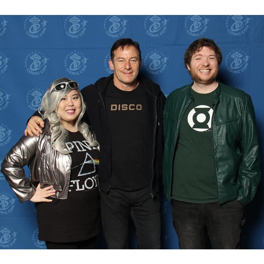 Another yearly tradition - dressing up and meeting celebs at Emerald City Comic Con. Jason Isaacs pictured here.