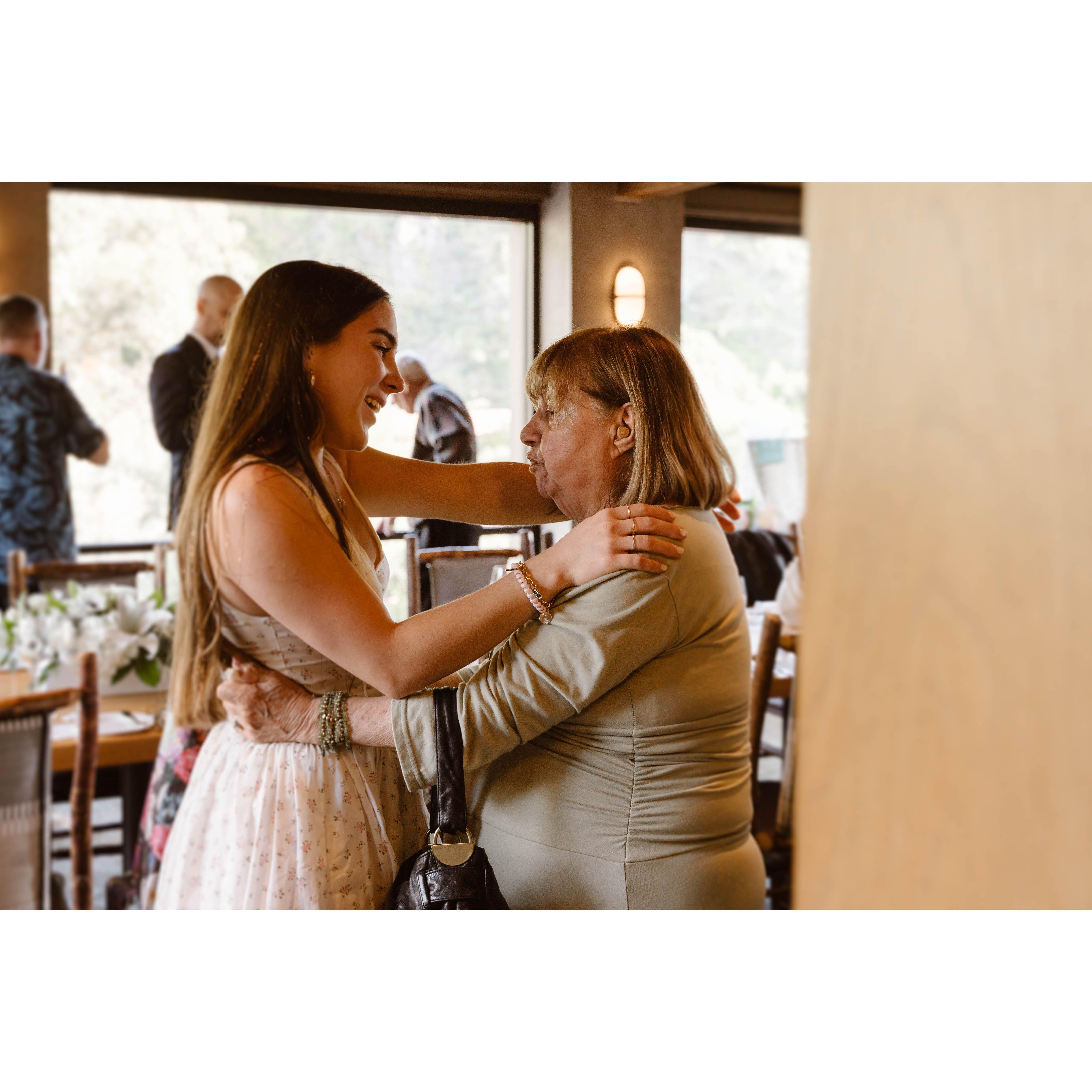 Cailan's sister, Angelina, with her grandmother