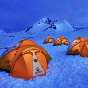 Camping in Antarctica