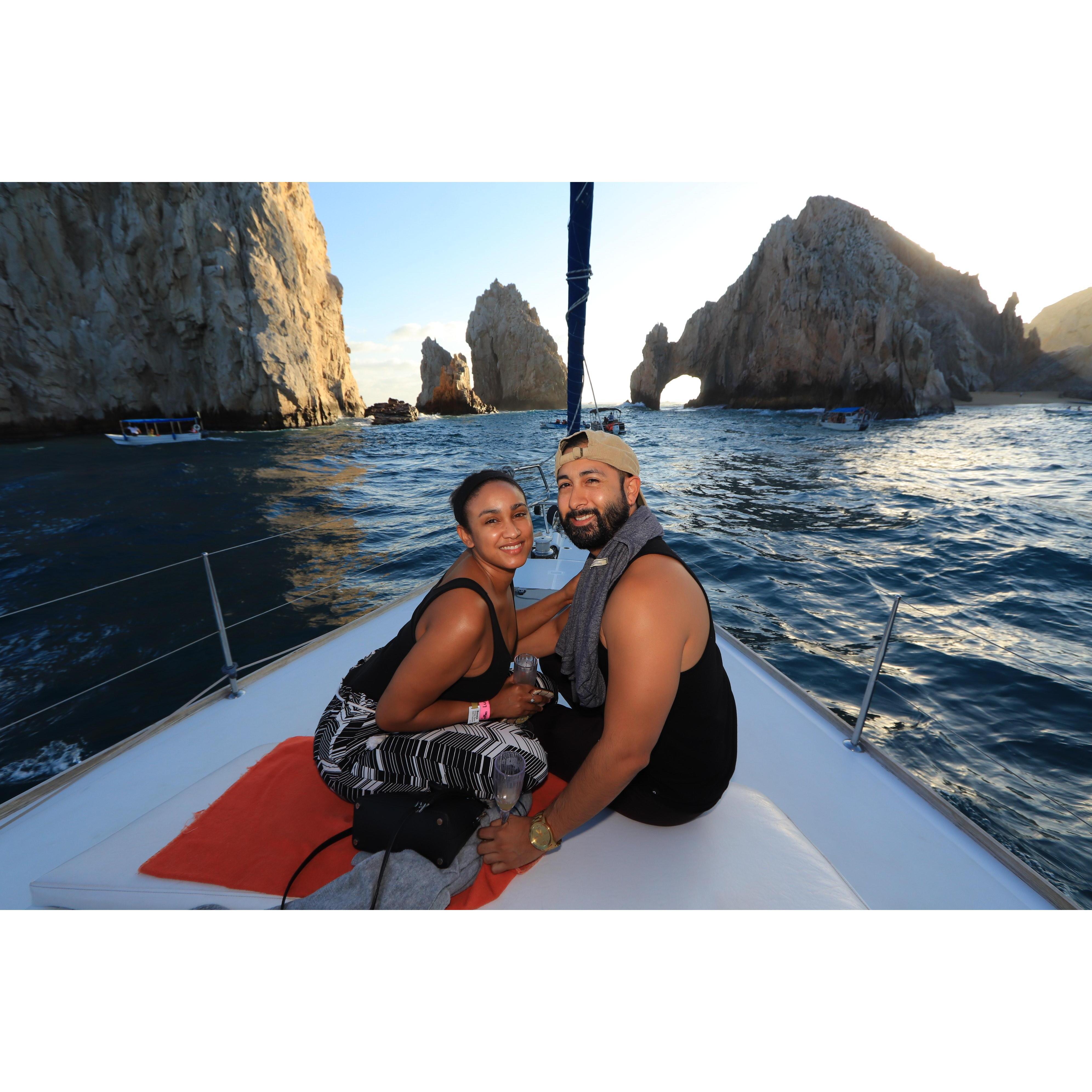 Sunset cruise in Cabo San Lucas, Mexico.