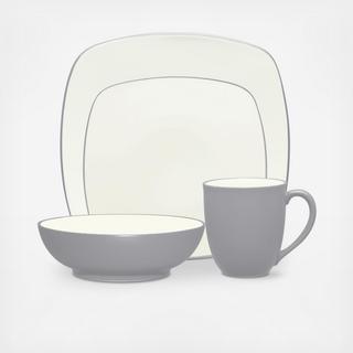 Colorwave Square 4-Piece Place Setting, Service for 1