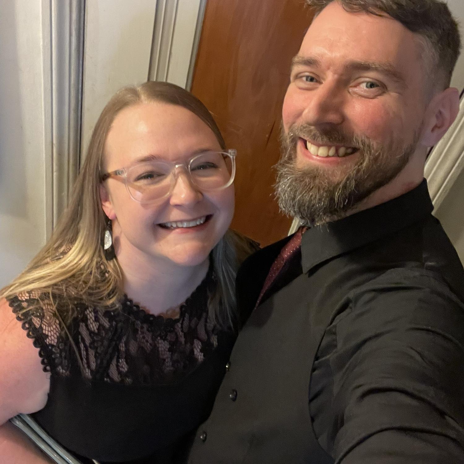 Our first Valentine’s together and his first hair cut since we met in September.