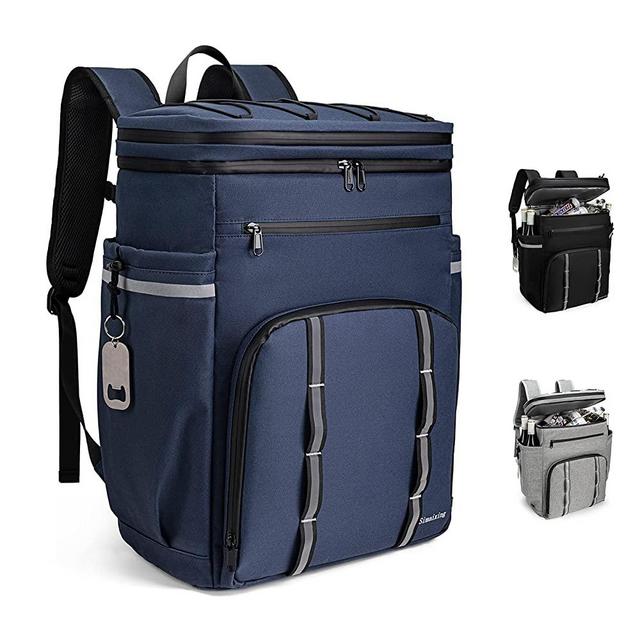 Backpack Coolers Insulated Leak Proof, 45 Cans Beach Cooler Backpack Large Capacity, Lightweight Ice Chest Backpack, Waterproof Soft Cooler Bag Lunch Backpack for Men Women Camping Hiking