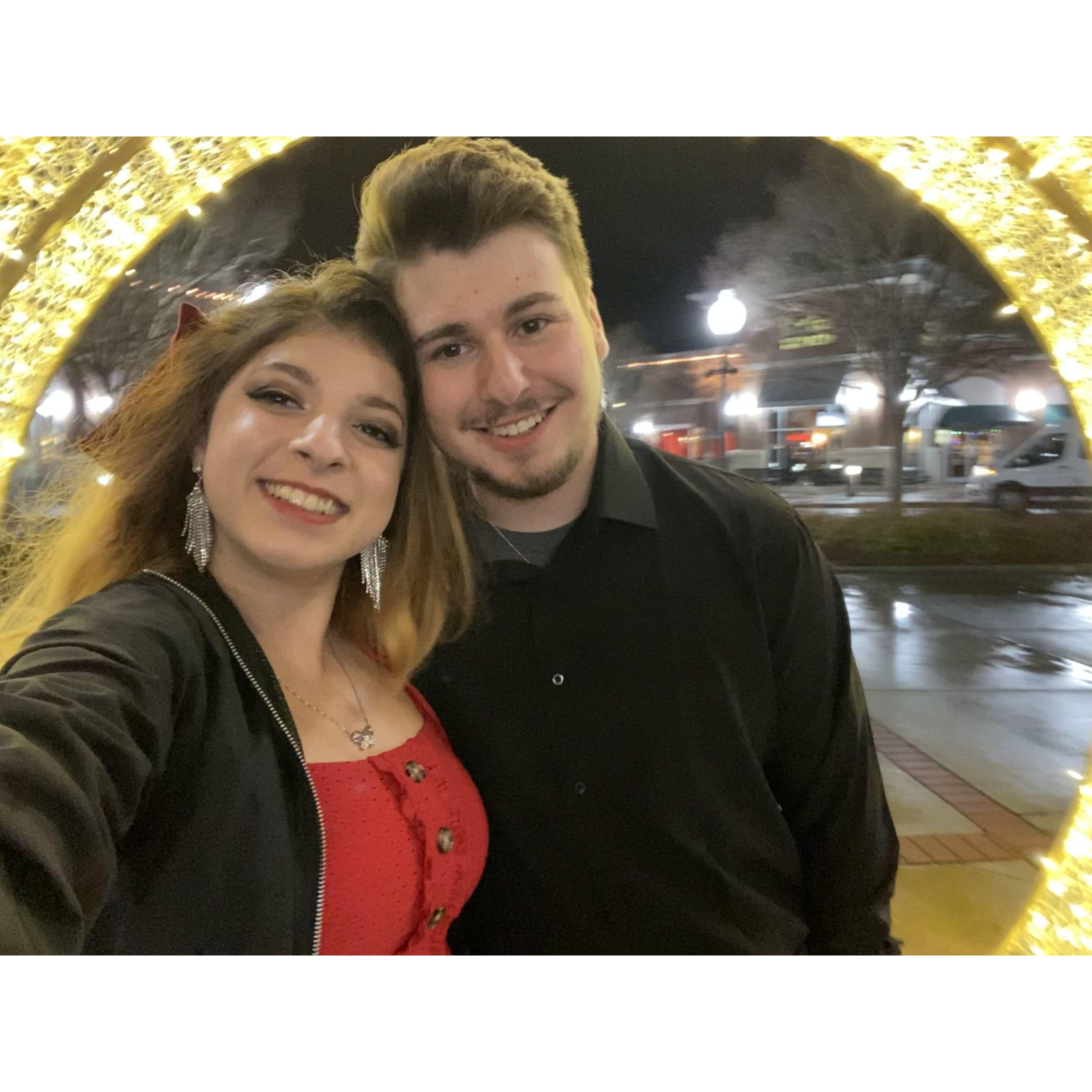 Winter date under the lights in Greenridge Jan '22