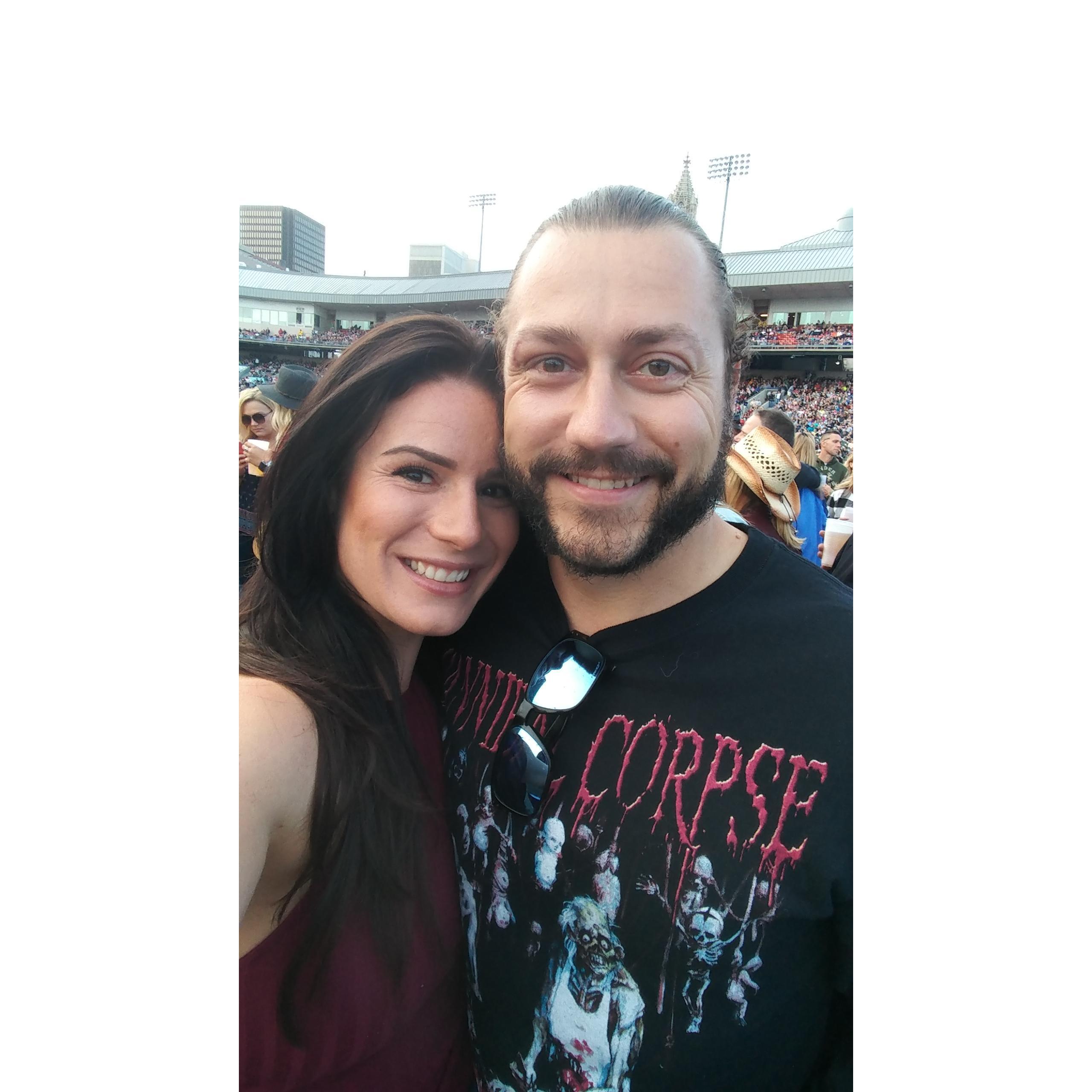 Country concerts or headbanging metal shows.....both a regular!
