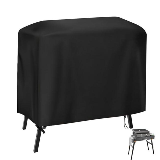 Andacar Griddle Cover for Yukon Glory Portable Grill Table, Outdoor 22 inch 17 inch Griddle Table Cover Waterproof Grill Stand Cover BBQ Grilling Cover Black - 34x24x32 Inch