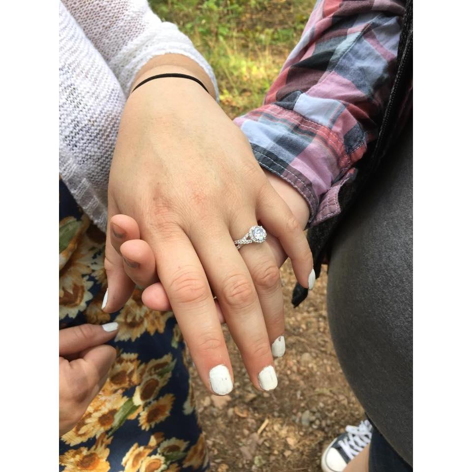 Taken right after we got ENGAGED!