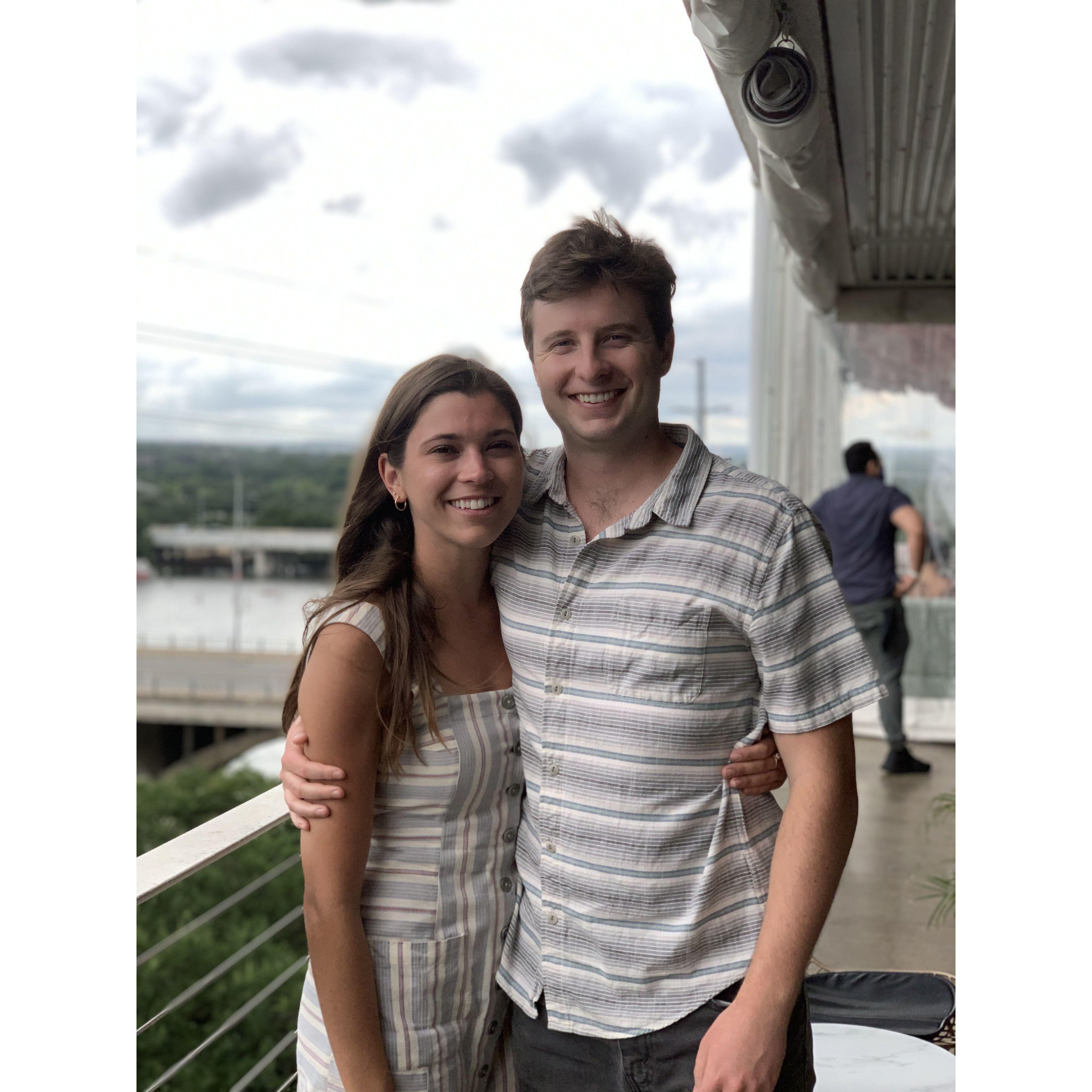 Our first pic together! Little matching babies