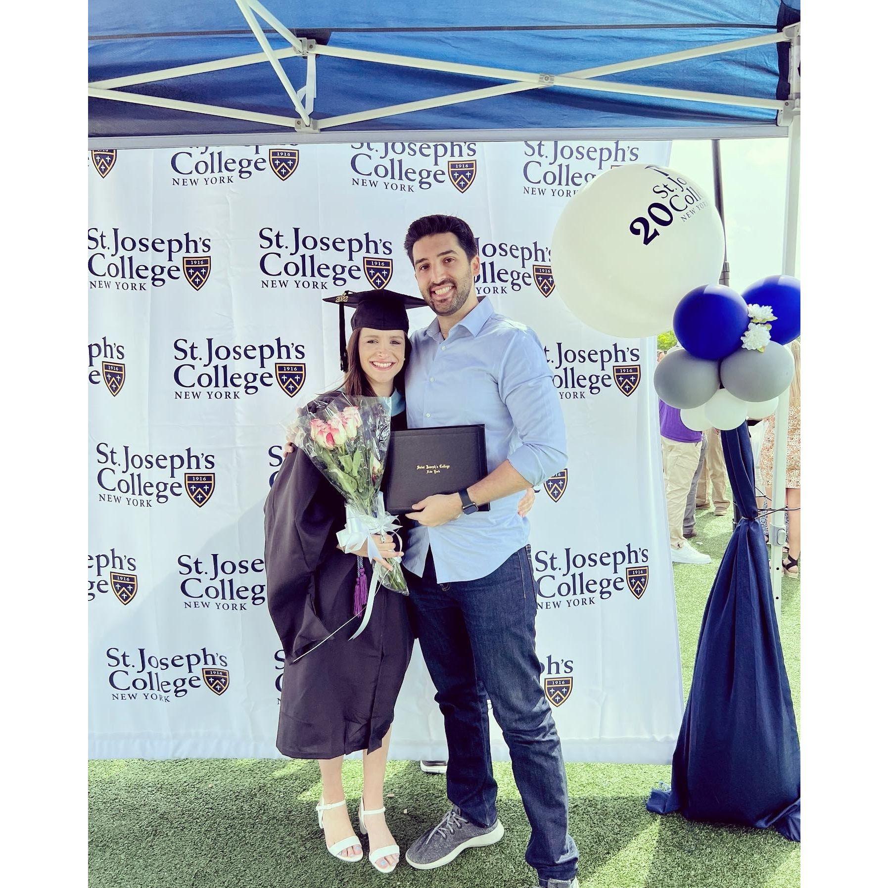 Michelle's master's degree commencement ceremony