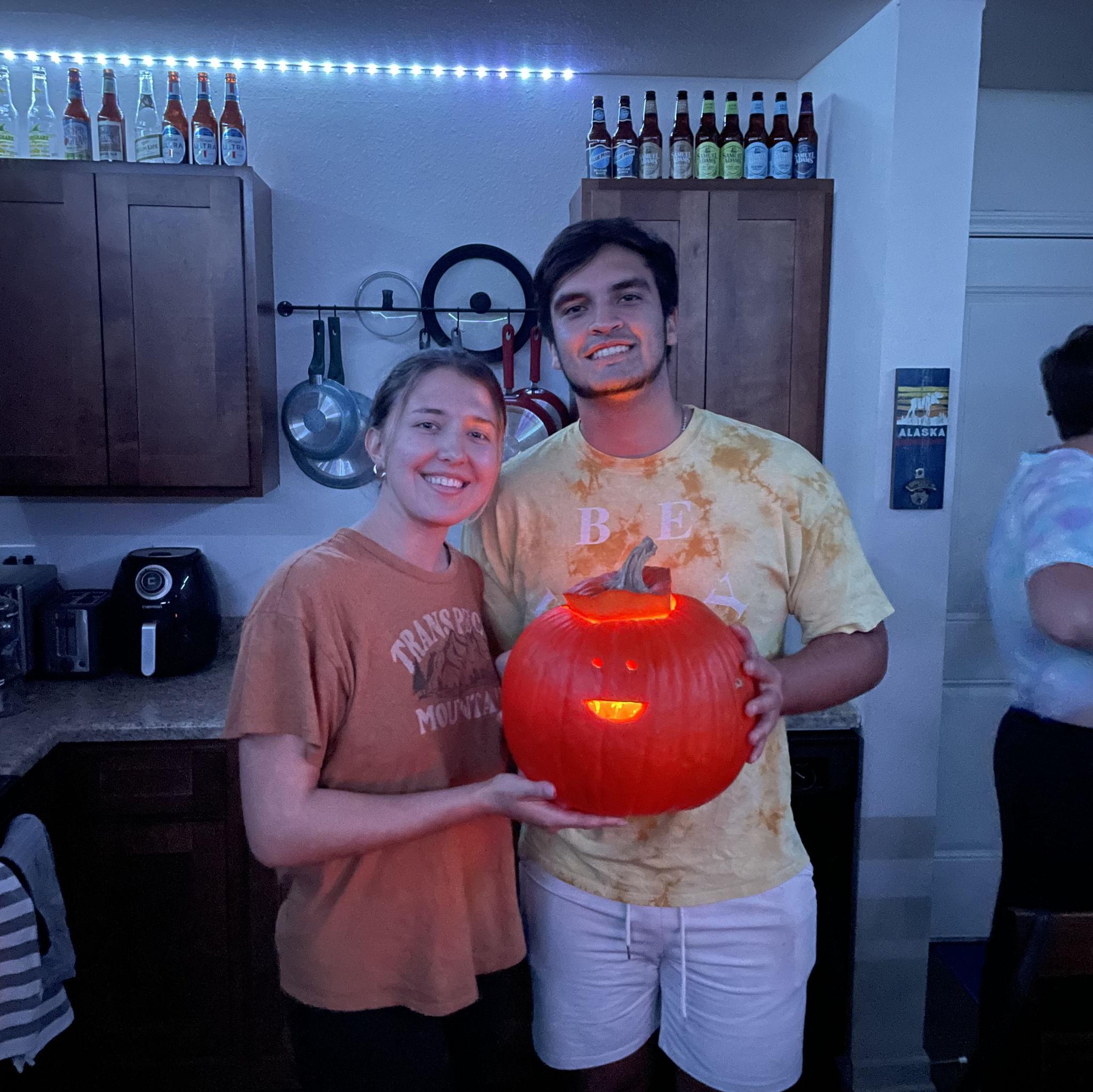 This was our first Halloween together.