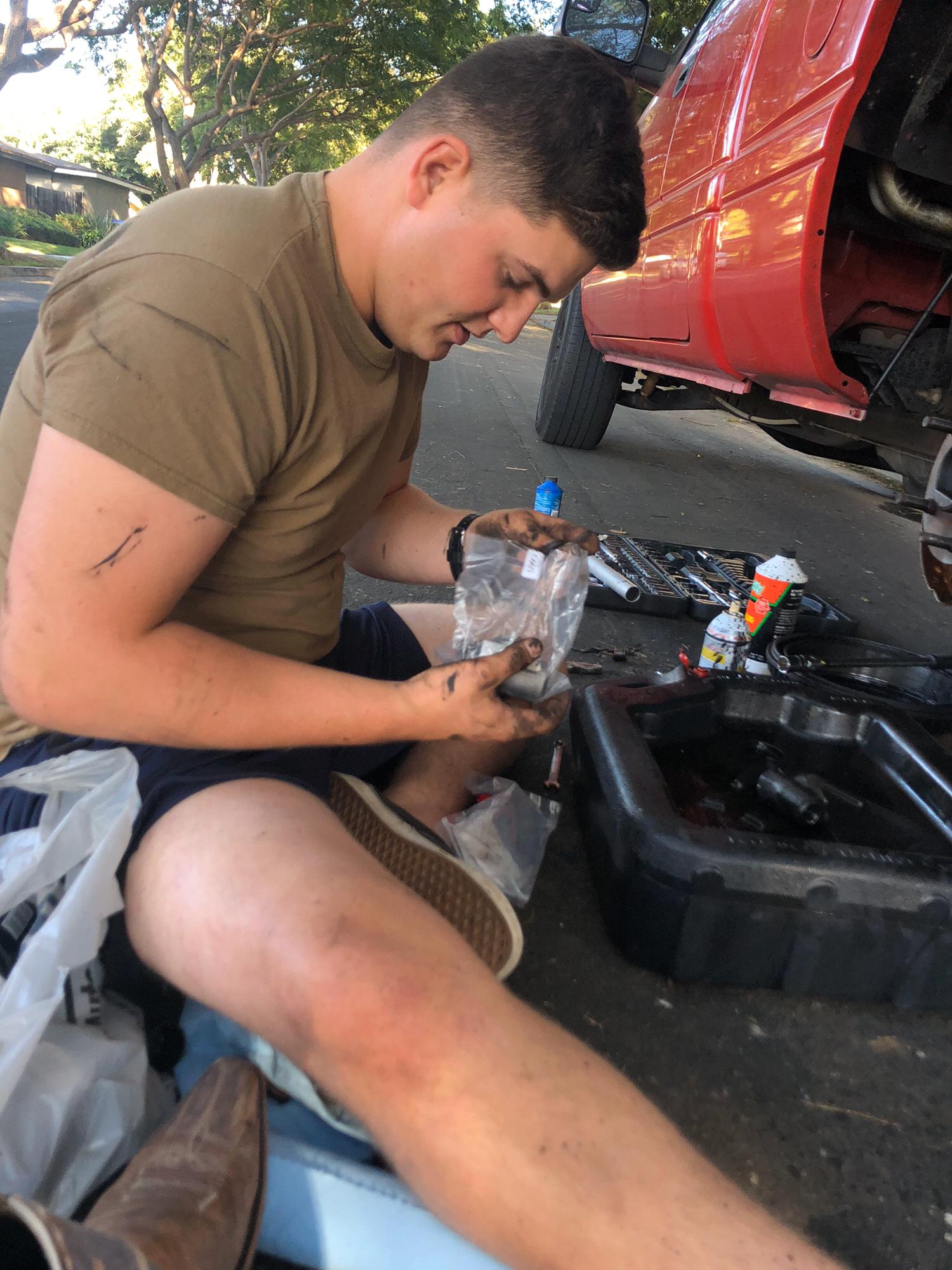Don’t be mistaken, he was cursing out my Dodge truck the whole time he was fixing it