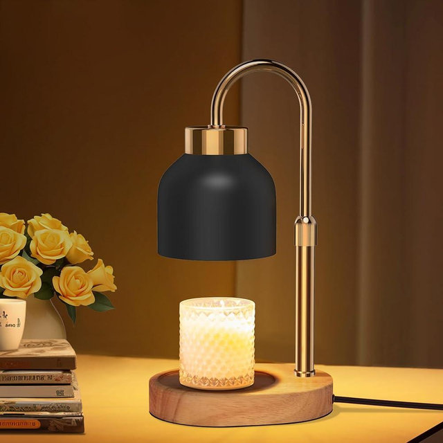 Candle Warmer Lamp with Timer and Two Wax Warmer Bulbs,Electric Wax Warmer for Scented Wax,Mothers Day Gift and House Warming Gift New Home,Bedroom Decor with Adjustable Brightness and Height
