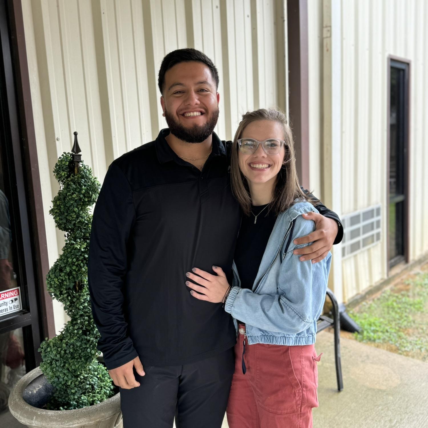 The first time he ever heard me preach, i watched as he watched me from the front row. I knew then that I wanted him on the front row of my life forever. I told him I loved him about a week later.