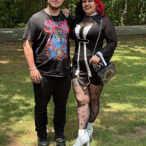 Off to the concert . . . we came home engaged!