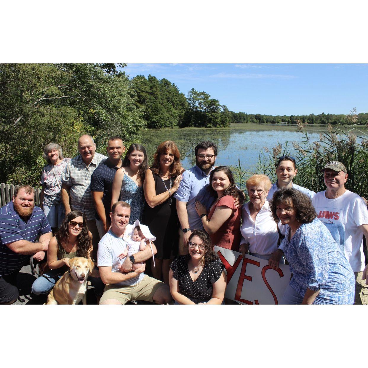 Both families all together