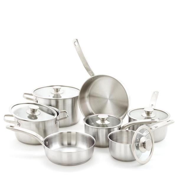 12-Piece Stainless Steel Cookware Set
